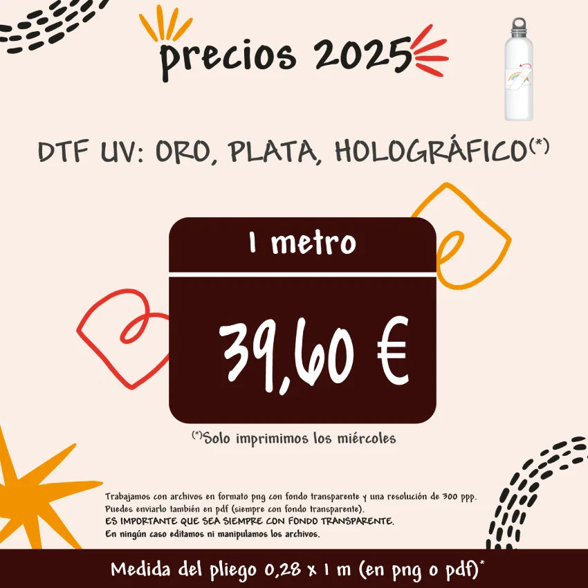 DTF UV - Acabados especiales